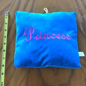 Princess Small Plush Pillow Blue & Pink
